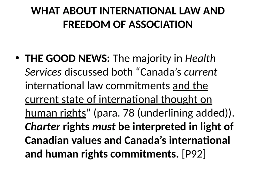 SUMMARY OF THE SCC DECISION AND REASONS IN FRASER - slide 29 of 57