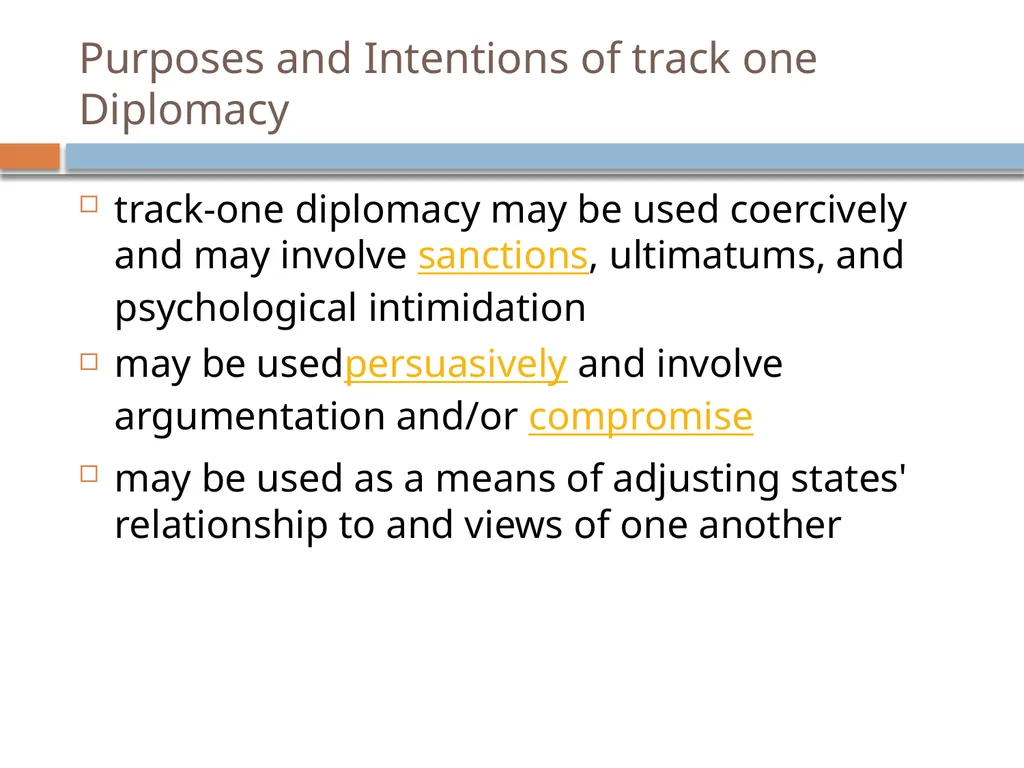 Ir312 Diplomacy Track I & Track II Diplomacy Dr. - slide 9 of 35