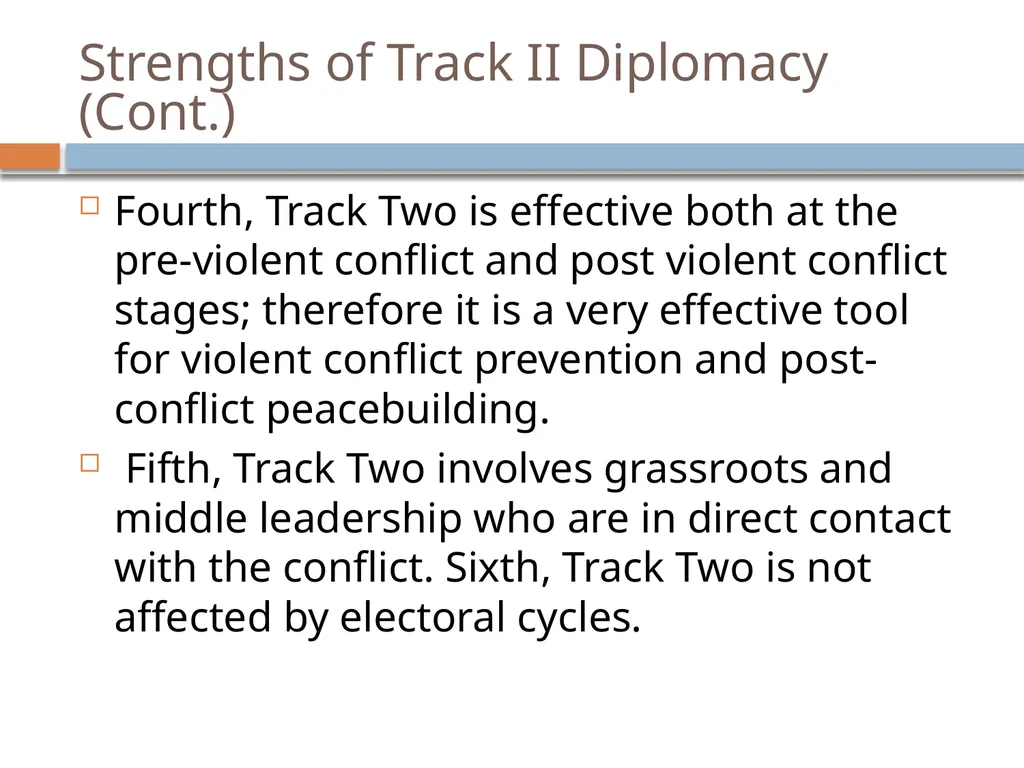 Ir312 Diplomacy Track I & Track II Diplomacy Dr. - slide 30 of 35