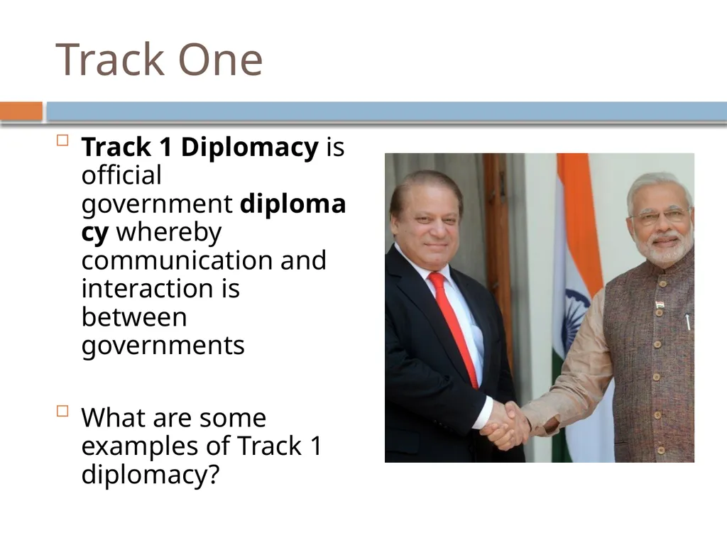 Ir312 Diplomacy Track I & Track II Diplomacy Dr. - slide 6 of 35