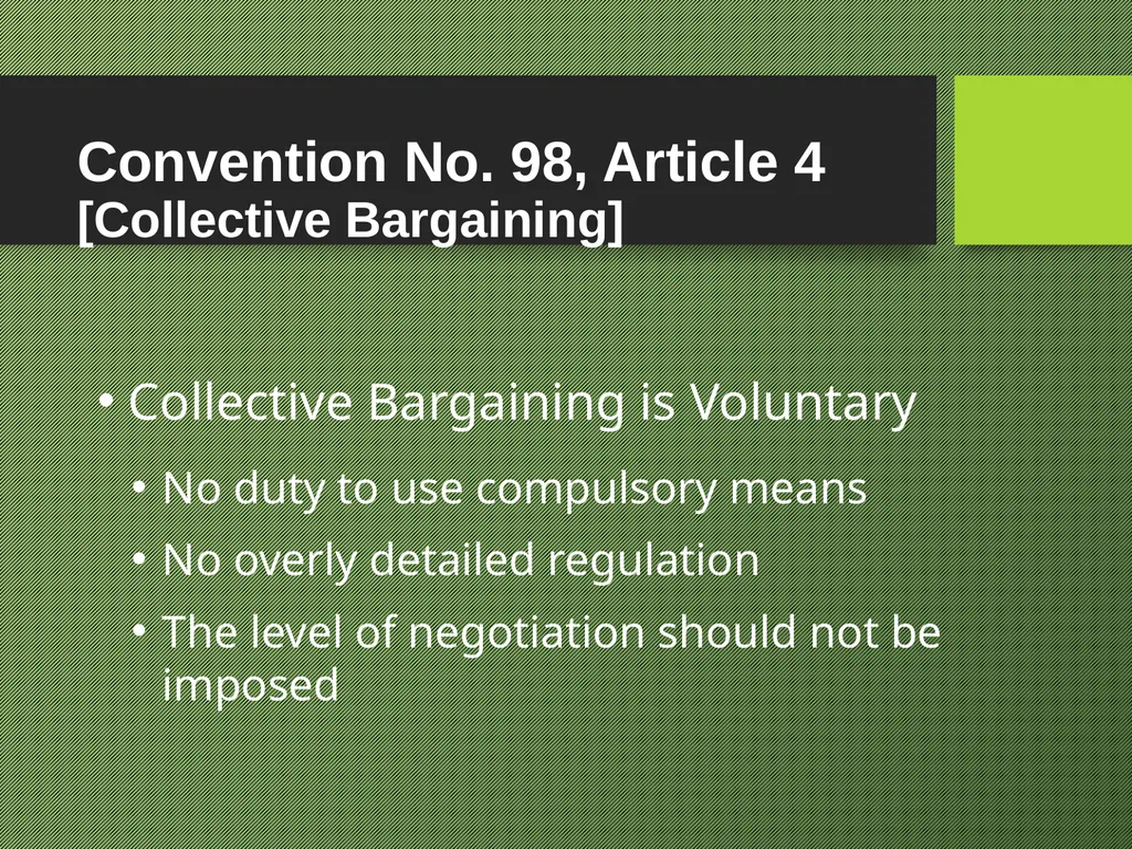 Freedom of Association Standards and Principles - slide 51 of 68