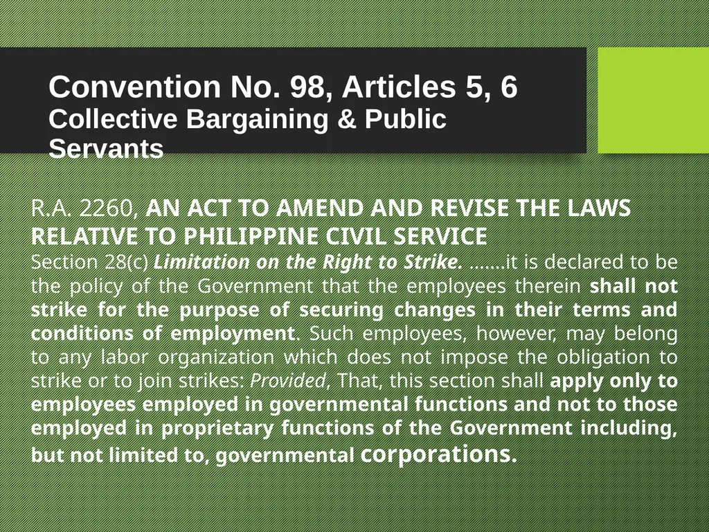 Freedom of Association Standards and Principles - slide 65 of 68