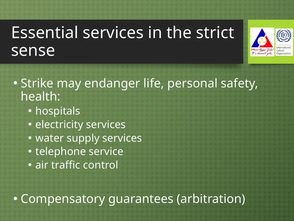 Freedom of Association Standards and Principles - slide 28 of 68