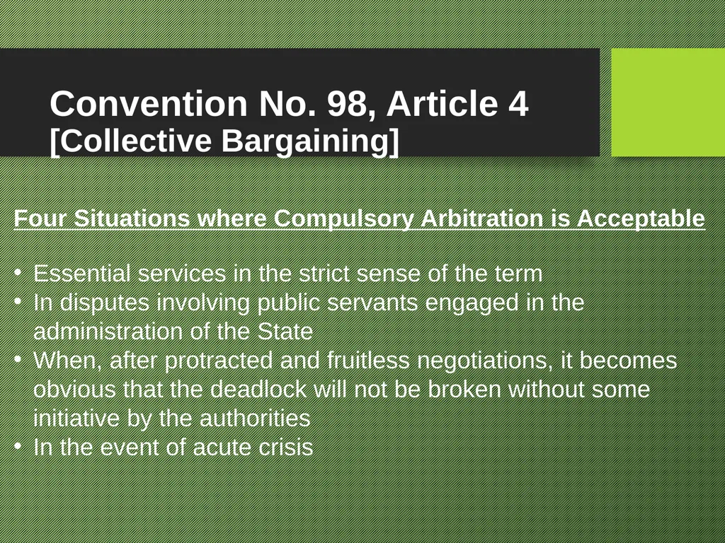 Freedom of Association Standards and Principles - slide 58 of 68