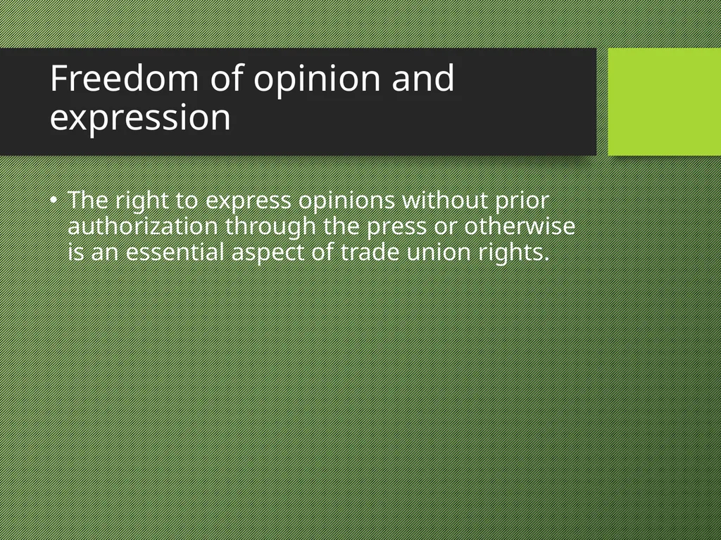 Freedom of Association Standards and Principles - slide 6 of 68