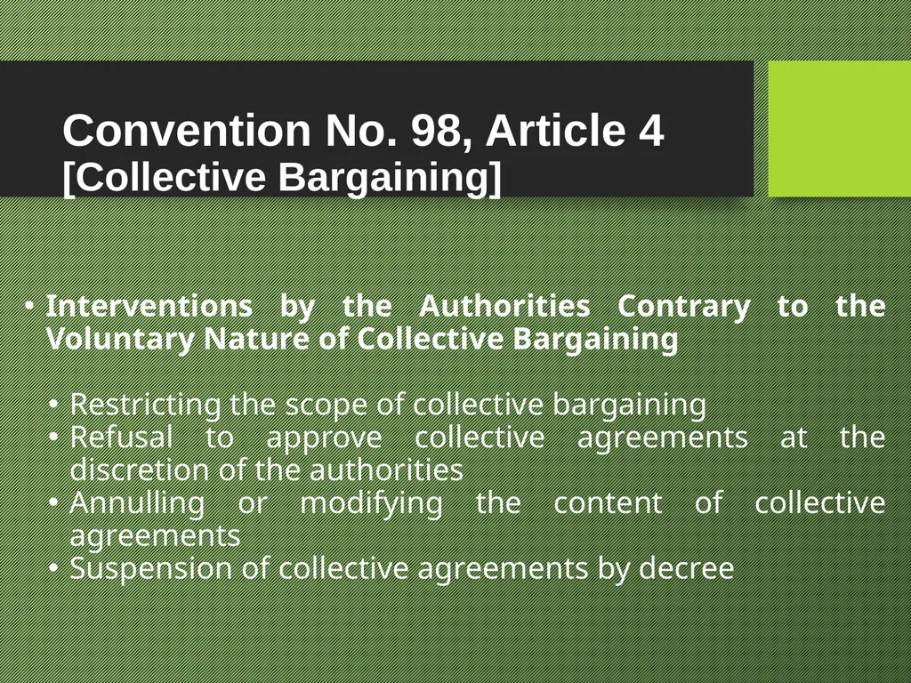 Freedom of Association Standards and Principles - slide 54 of 68