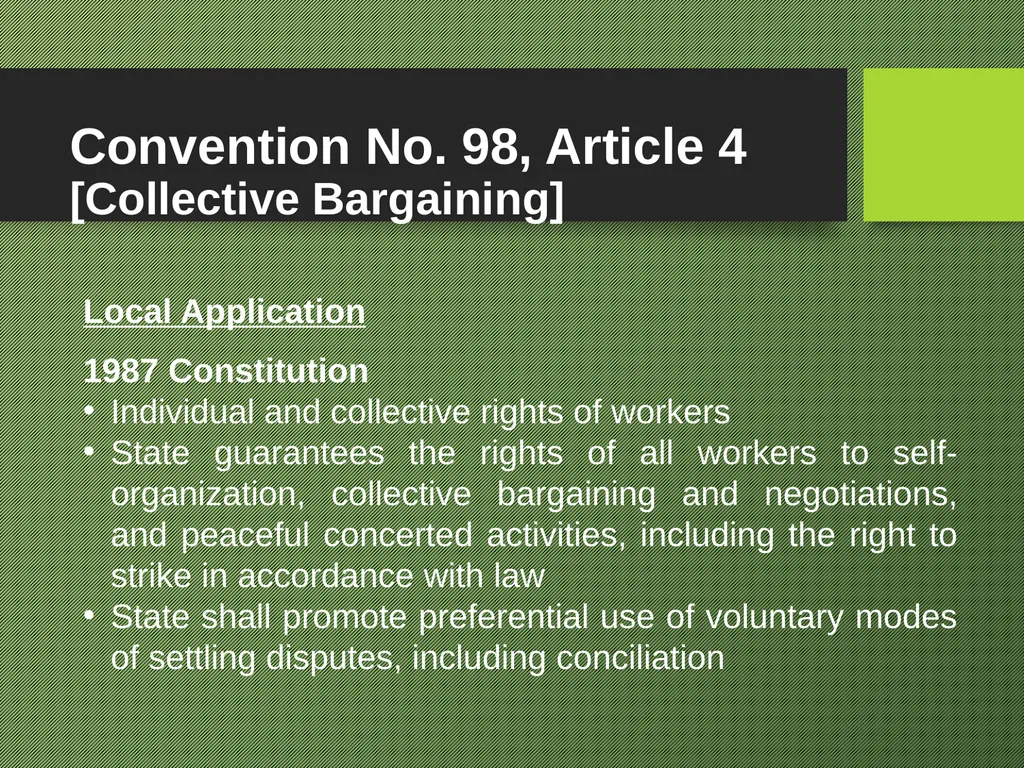 Freedom of Association Standards and Principles - slide 55 of 68