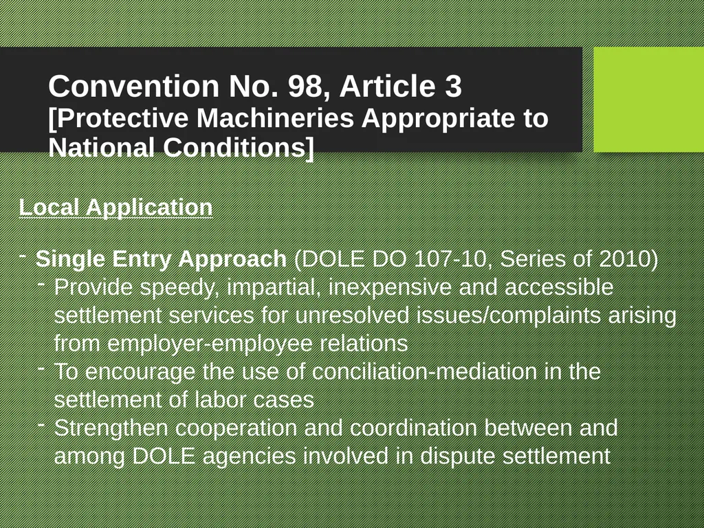 Freedom of Association Standards and Principles - slide 49 of 68