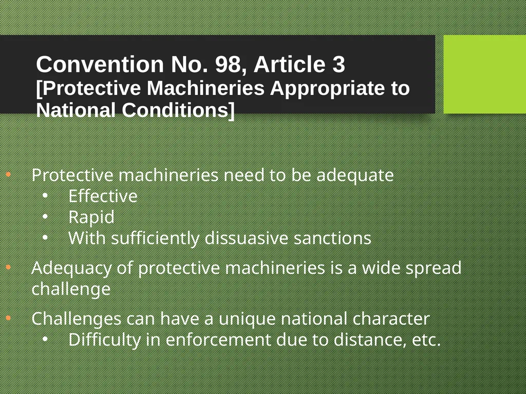 Freedom of Association Standards and Principles - slide 46 of 68
