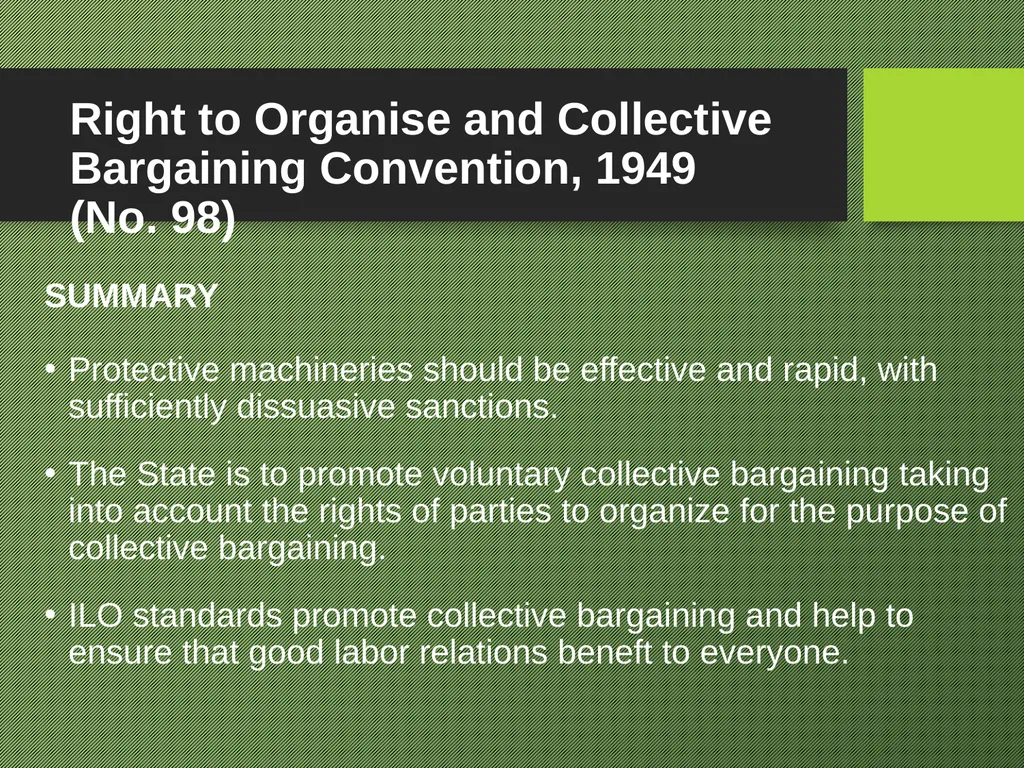 Freedom of Association Standards and Principles - slide 67 of 68