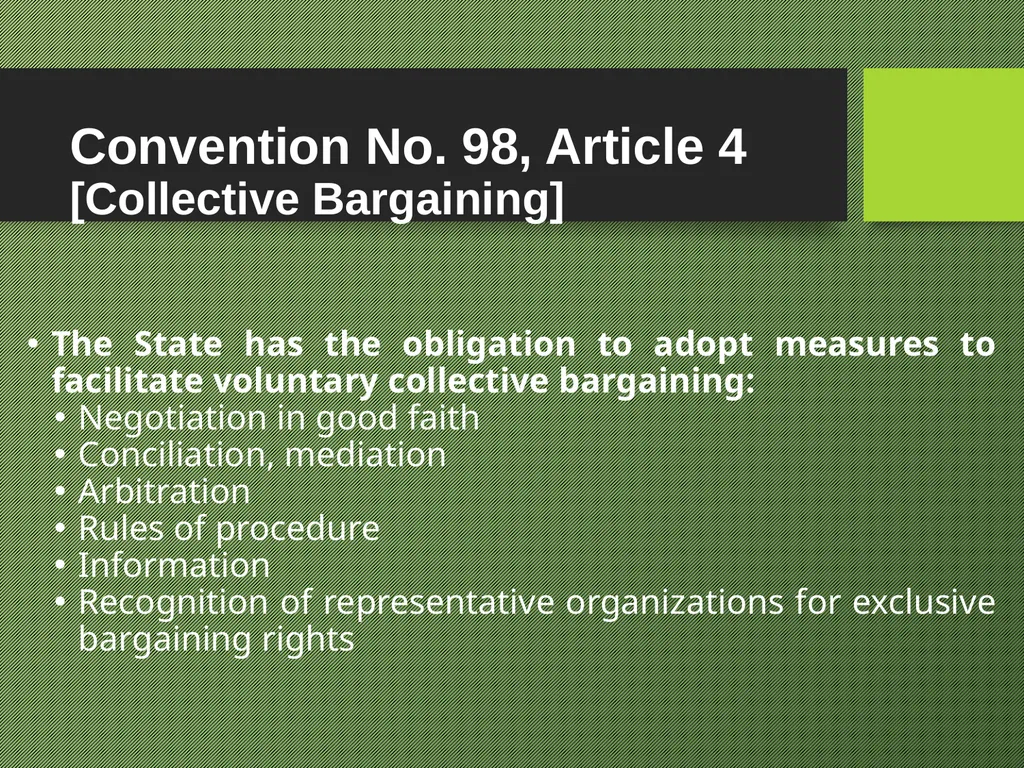 Freedom of Association Standards and Principles - slide 53 of 68