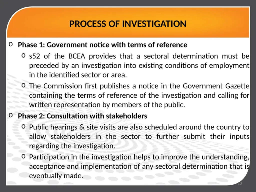 DEPARTMENT OF EMPLOYMENT AND LABOUR PORTFOLIO - slide 10 of 17