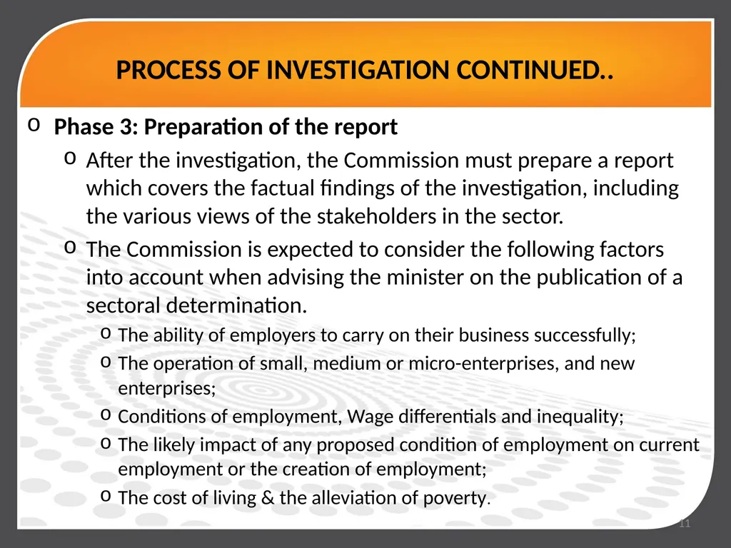 DEPARTMENT OF EMPLOYMENT AND LABOUR PORTFOLIO - slide 11 of 17