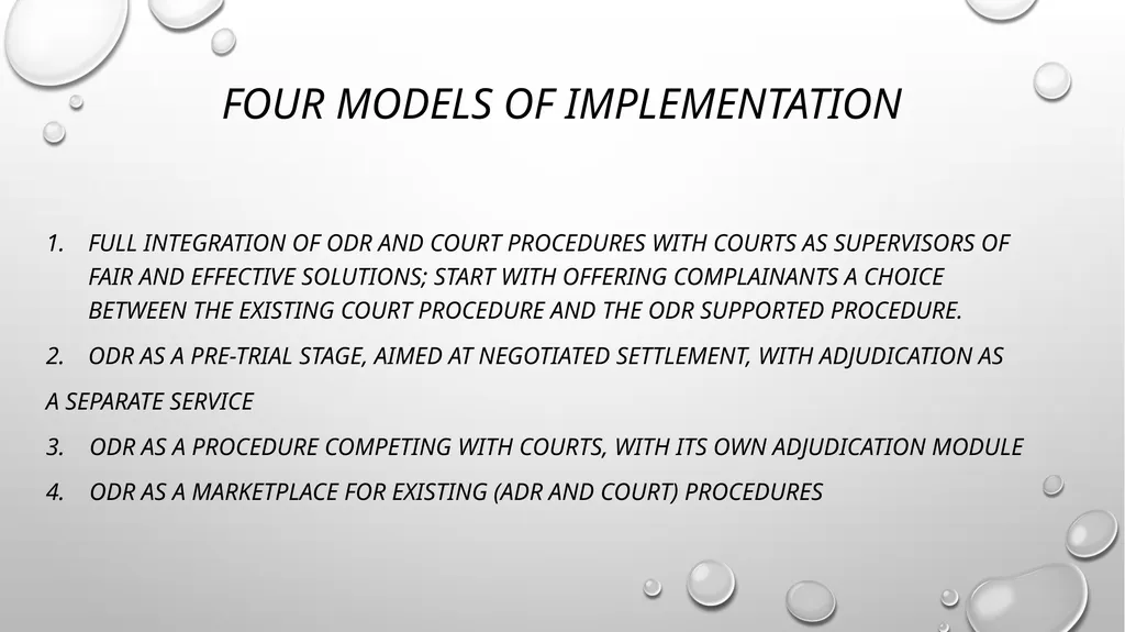 ODR in the Courts Logical next step? This work by - slide 7 of 31