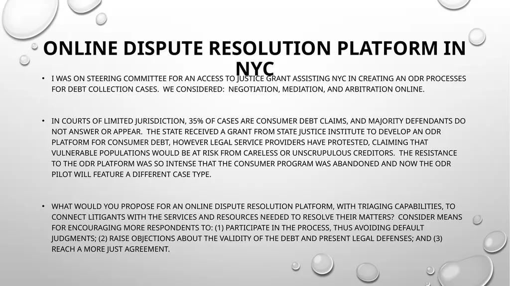 ODR in the Courts Logical next step? This work by - slide 26 of 31