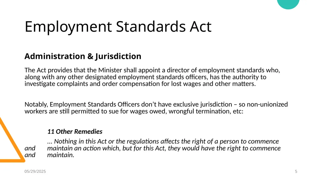 Yukon Workplace Law William Clements Koskie Glavin - slide 5 of 28
