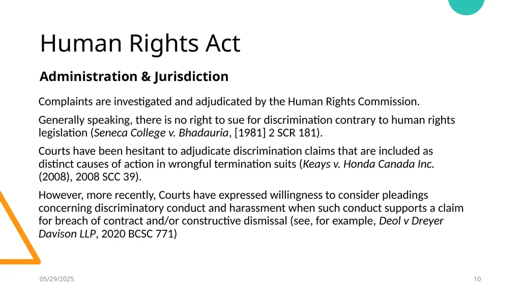 Yukon Workplace Law William Clements Koskie Glavin - slide 10 of 28