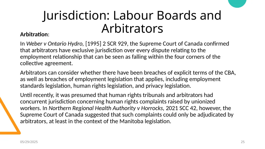 Yukon Workplace Law William Clements Koskie Glavin - slide 25 of 28