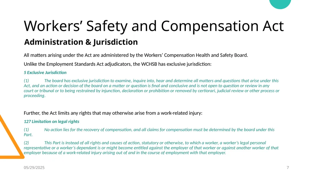 Yukon Workplace Law William Clements Koskie Glavin - slide 7 of 28