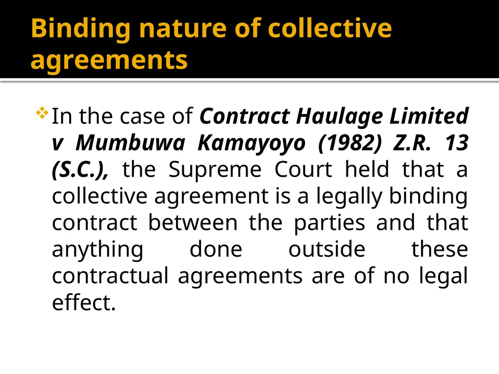 UNIVERSITY OF LUSAKA SCHOOL OF LAW UNIT 7: - slide 19 of 44