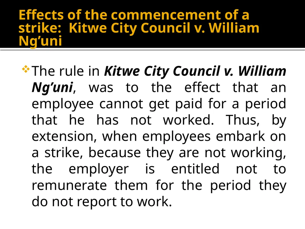 UNIVERSITY OF LUSAKA SCHOOL OF LAW UNIT 7: - slide 31 of 44