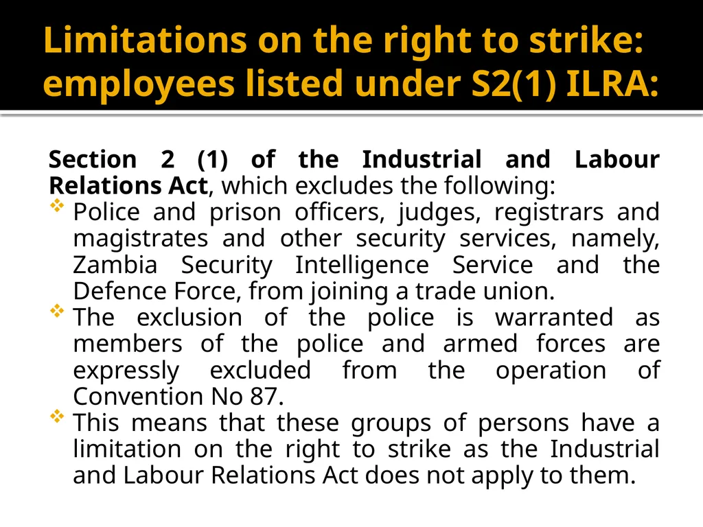 UNIVERSITY OF LUSAKA SCHOOL OF LAW UNIT 7: - slide 38 of 44
