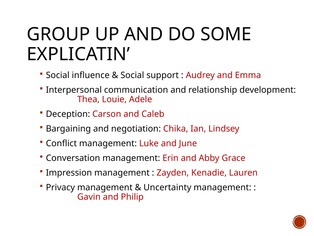 Human Communication & Interpersonal Com Dr. - slide 11 of 16