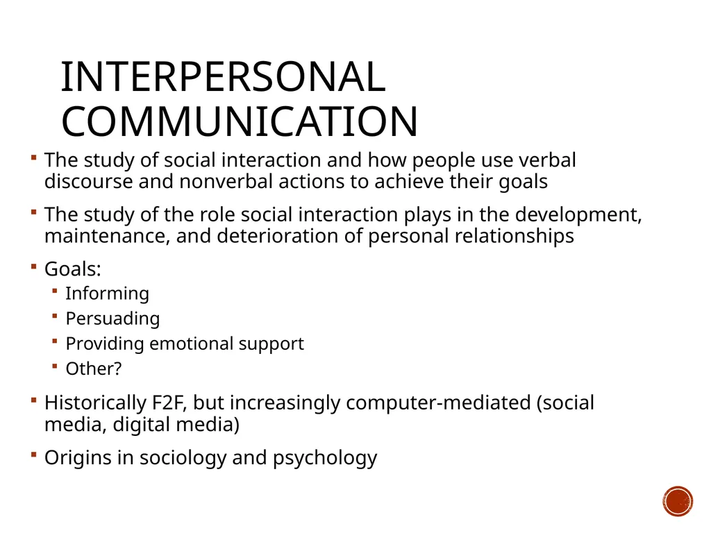 Human Communication & Interpersonal Com Dr. - slide 7 of 16