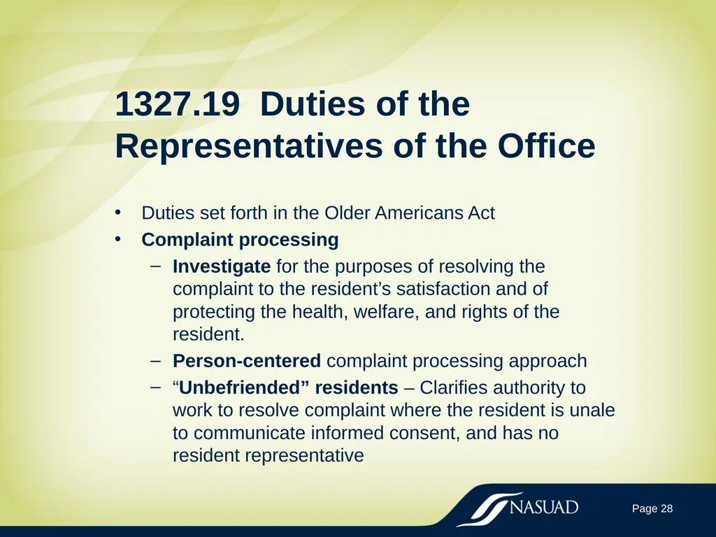 State Long-Term Care Ombudsman Program (LTCOP) - slide 28 of 44