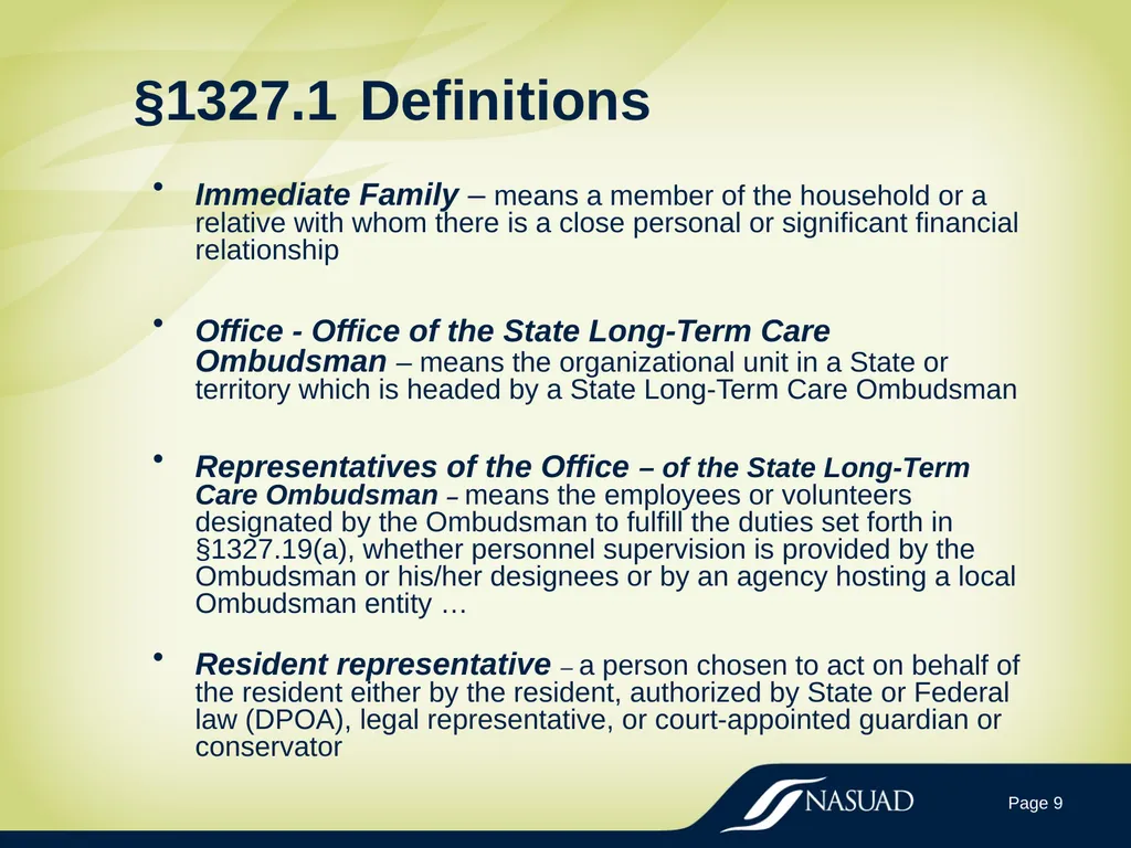 State Long-Term Care Ombudsman Program (LTCOP) - slide 9 of 44