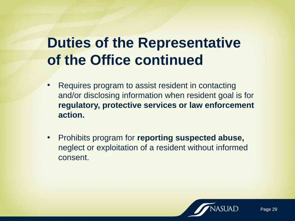 State Long-Term Care Ombudsman Program (LTCOP) - slide 29 of 44