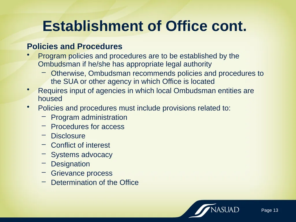 State Long-Term Care Ombudsman Program (LTCOP) - slide 13 of 44