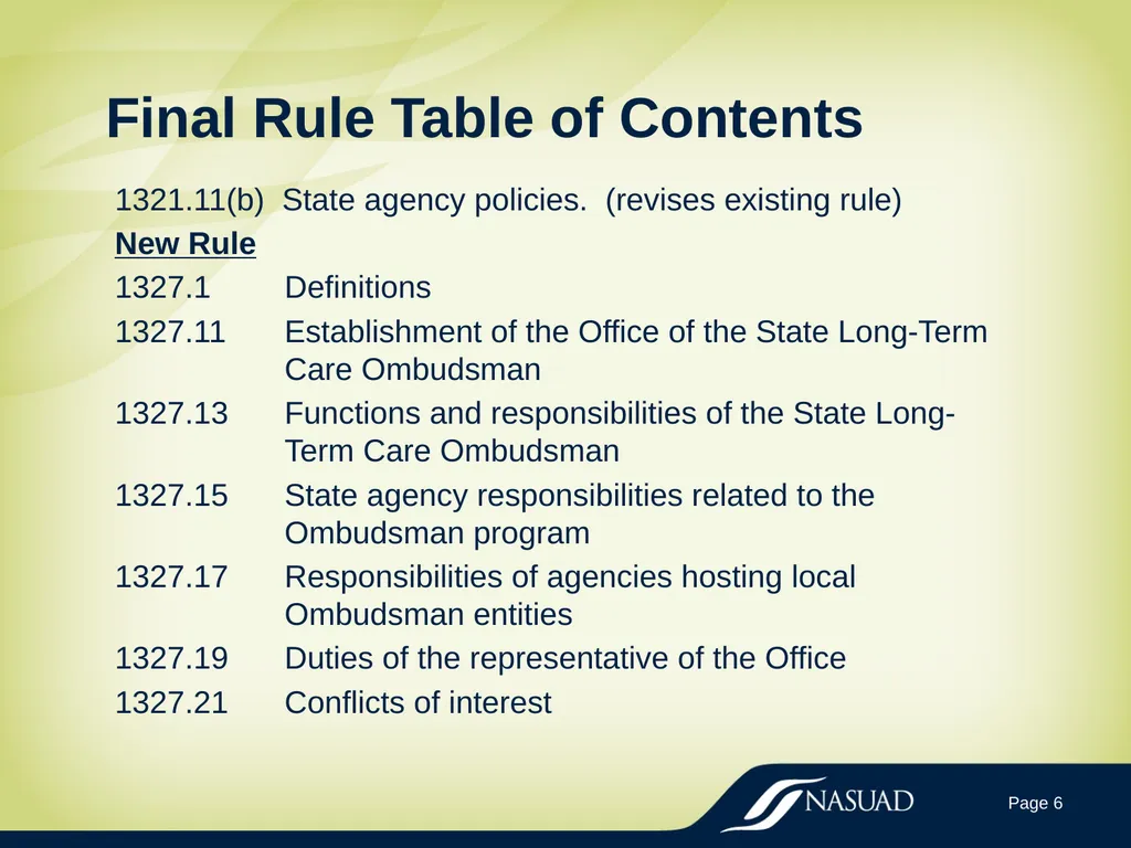 State Long-Term Care Ombudsman Program (LTCOP) - slide 6 of 44