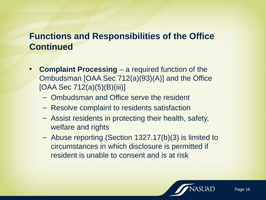 State Long-Term Care Ombudsman Program (LTCOP) - slide 16 of 44