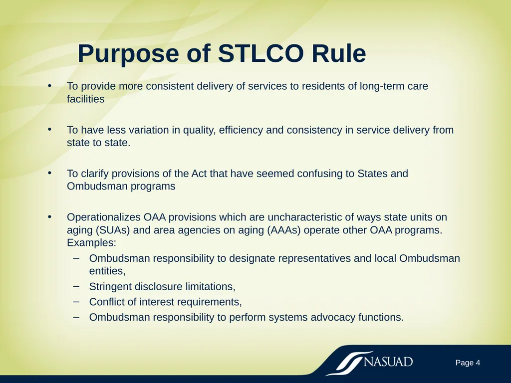 State Long-Term Care Ombudsman Program (LTCOP) - slide 4 of 44
