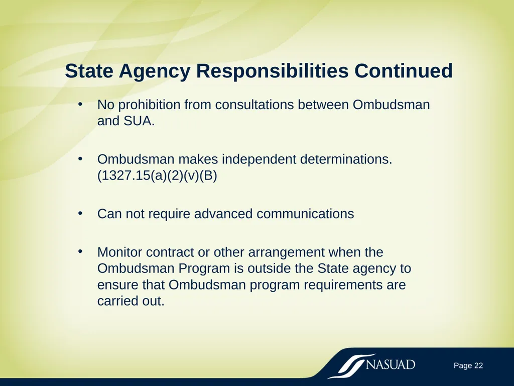 State Long-Term Care Ombudsman Program (LTCOP) - slide 22 of 44