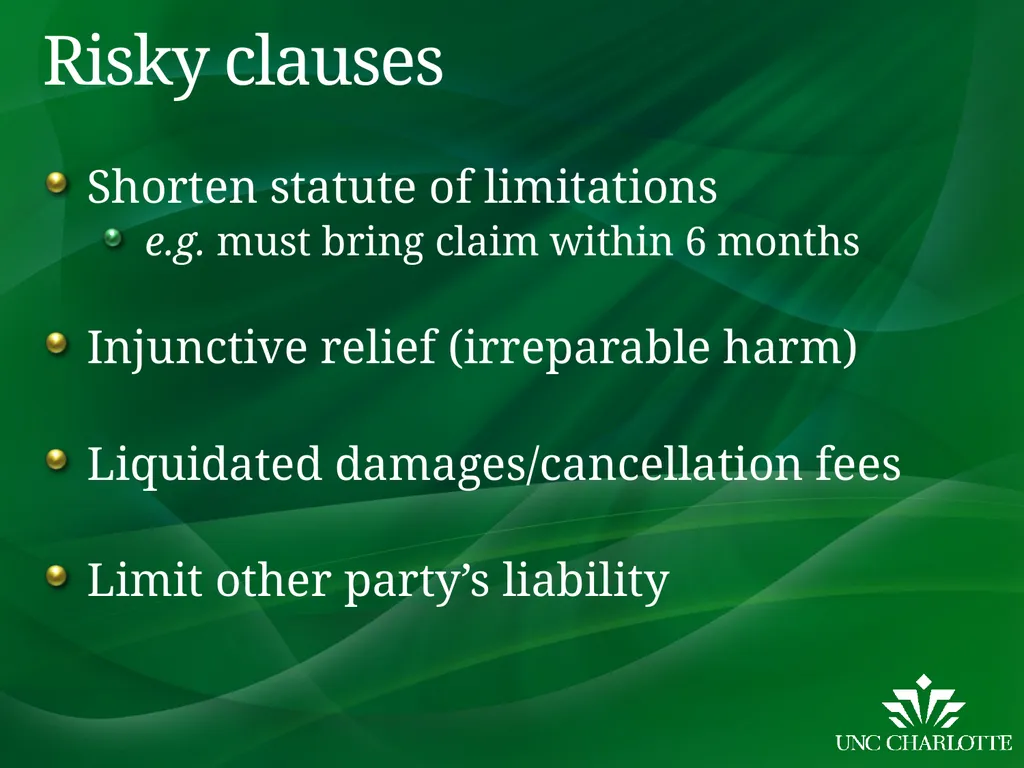 Contracts Training January 29, 2020 Brad Trahan - slide 13 of 21