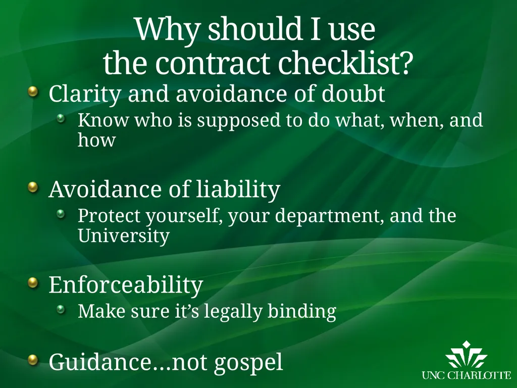 Contracts Training January 29, 2020 Brad Trahan - slide 10 of 21