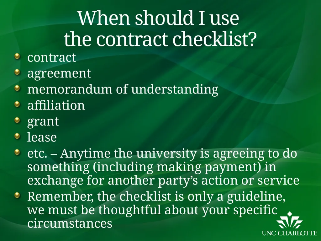 Contracts Training January 29, 2020 Brad Trahan - slide 9 of 21