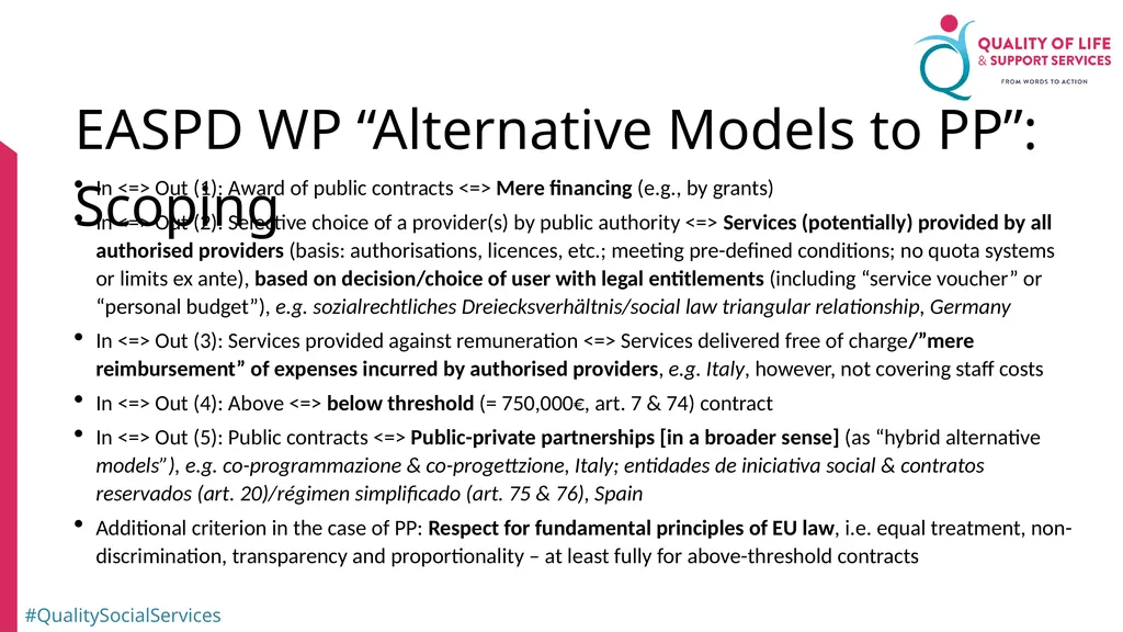 Workshop 3: Funding Quality? Identifying promising - slide 3 of 10