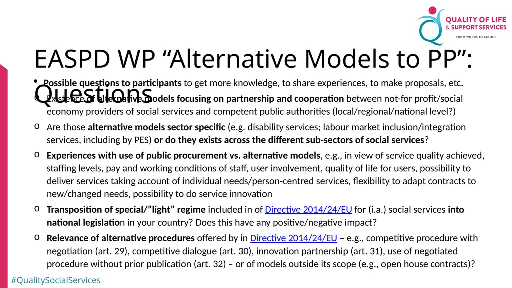 Workshop 3: Funding Quality? Identifying promising - slide 9 of 10