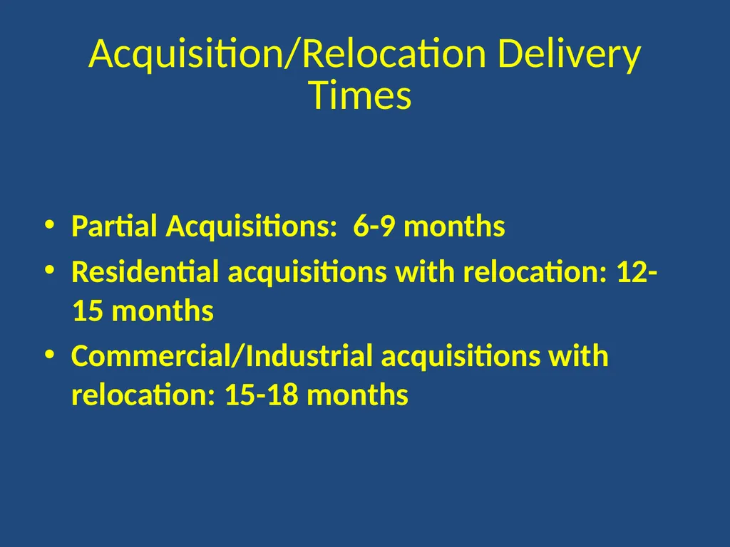 The U.S. Uniform Relocation Assistance and Real - slide 18 of 21