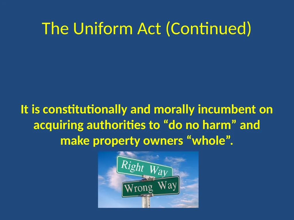 The U.S. Uniform Relocation Assistance and Real - slide 10 of 21