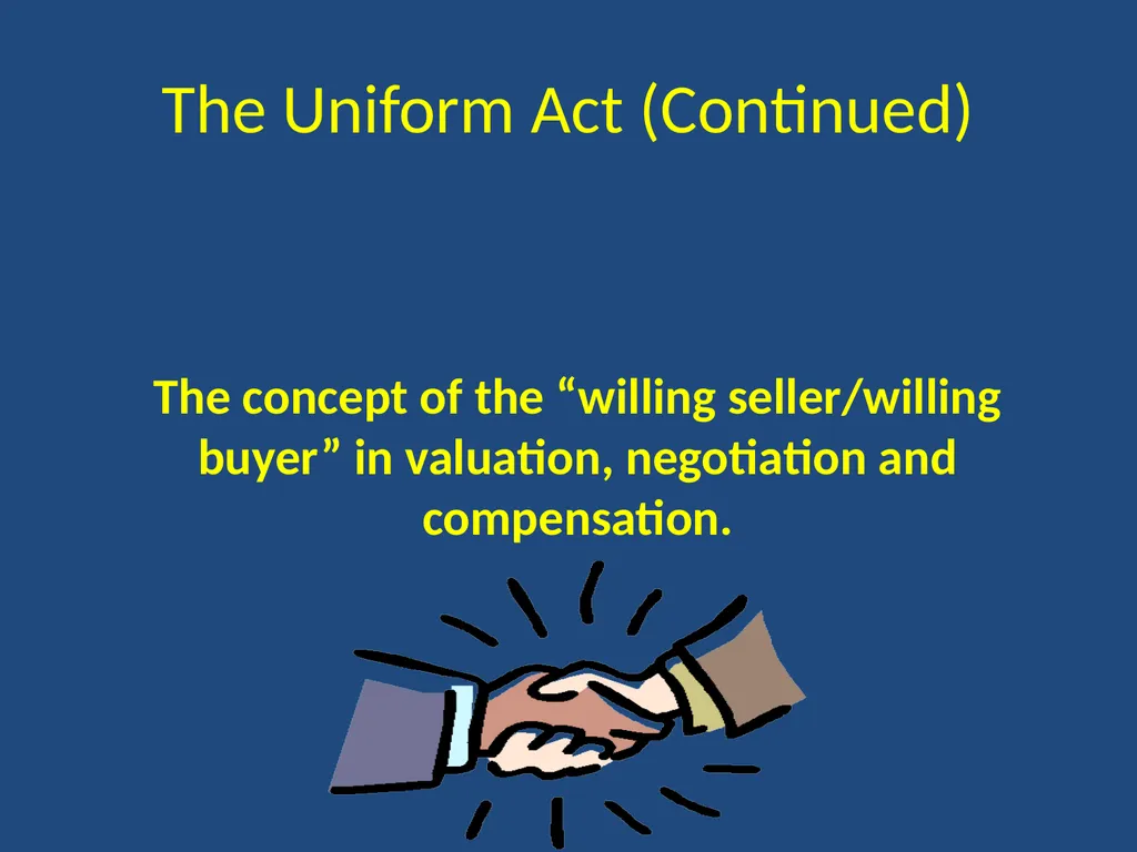 The U.S. Uniform Relocation Assistance and Real - slide 9 of 21