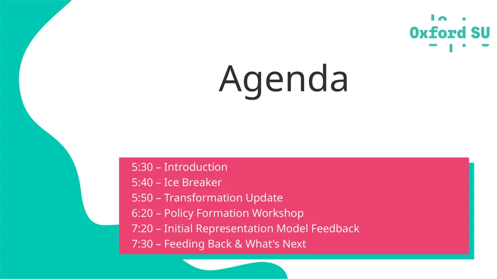 All Student Meeting Introductions Seun Sowunmi – - slide 4 of 29