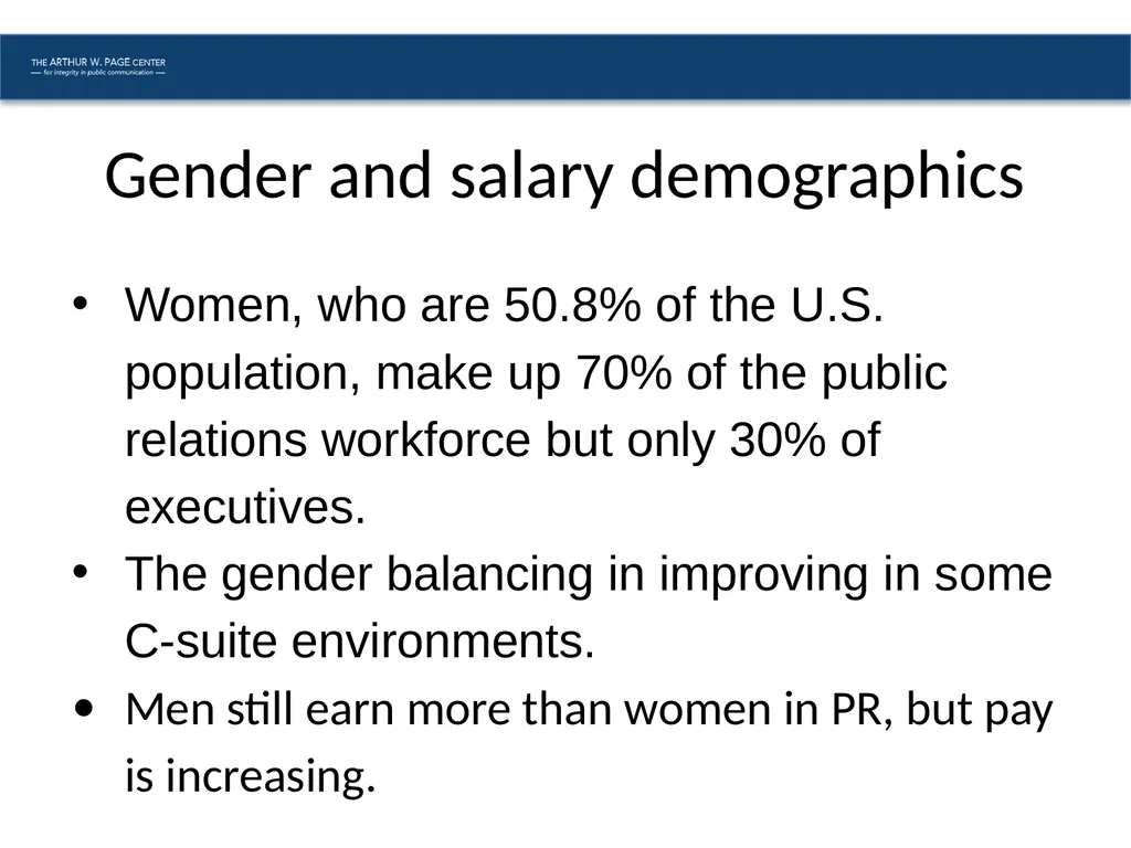 Exploring PR Diversity in Demographics, Academia, - slide 4 of 14