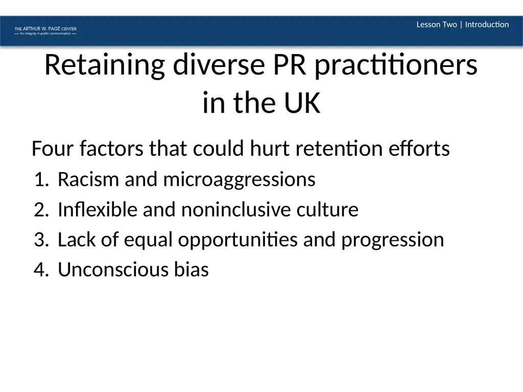 Exploring PR Diversity in Demographics, Academia, - slide 11 of 14
