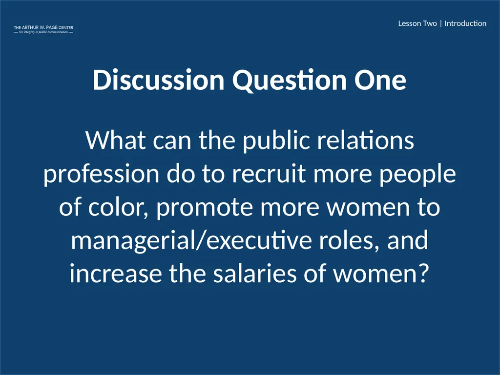 Exploring PR Diversity in Demographics, Academia, - slide 5 of 14