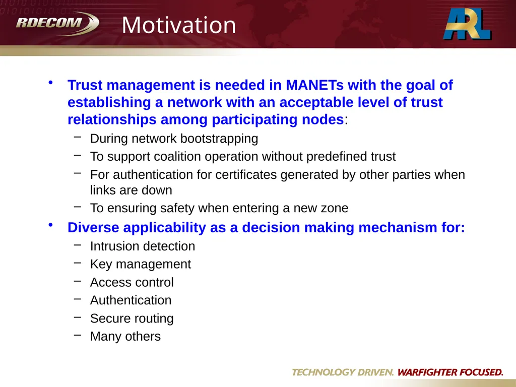 Jin-Hee Cho & Ananthram Swami , Army Research - slide 4 of 17
