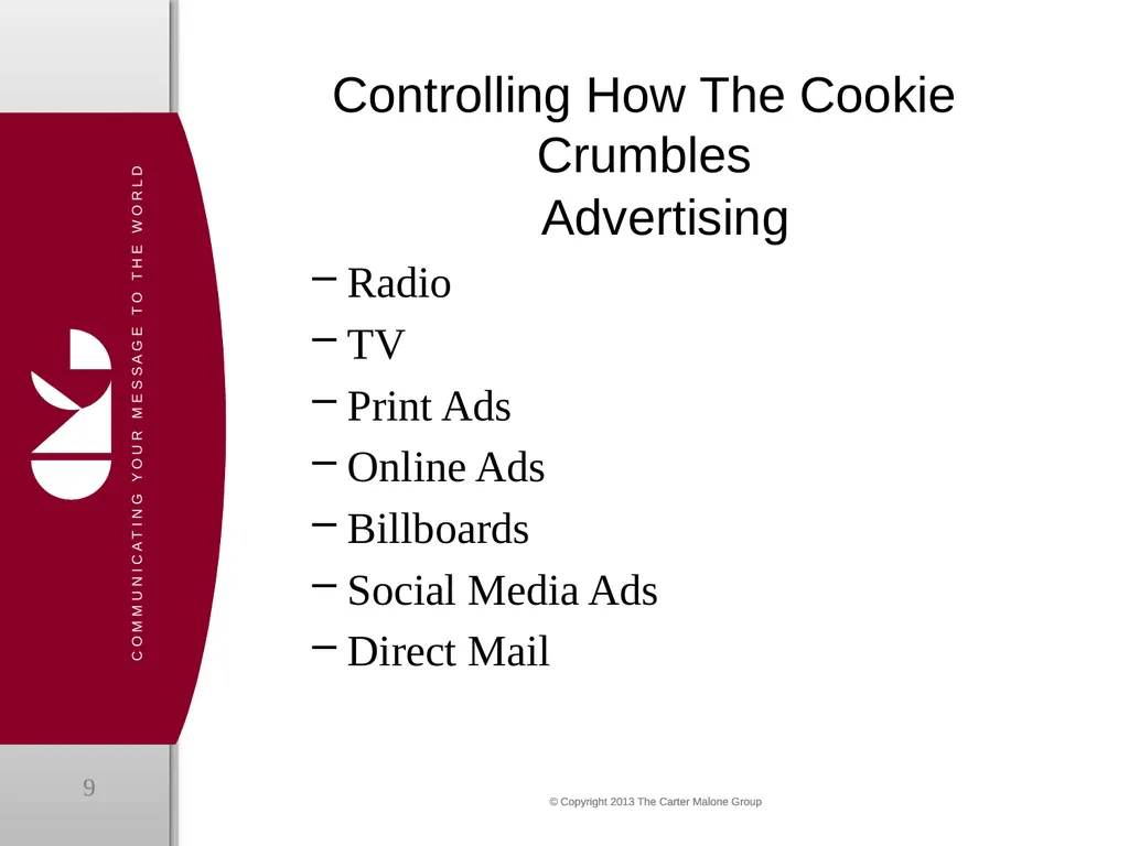 The Carter Malone Group, LLC Controlling How the - slide 9 of 12